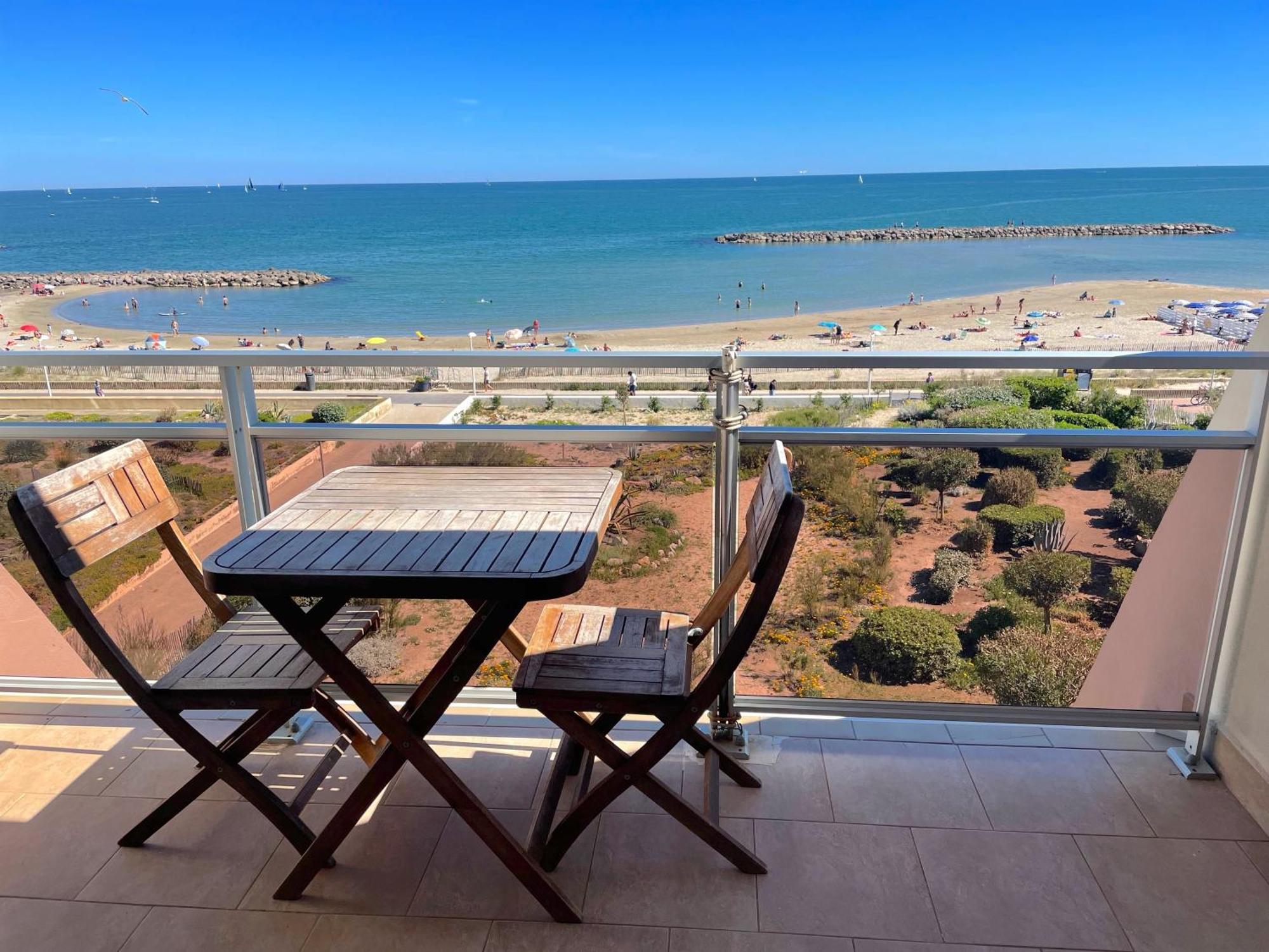 Front De Mer T2 Palavas Les Flots Direct Plage Bagian luar foto